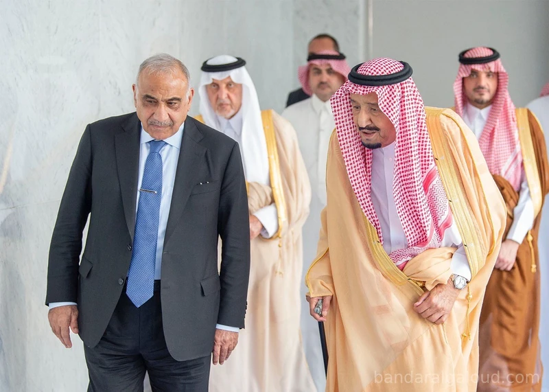 سيدي خادم الحرمين الشريفين يستقبل رئيس وزراء جمهورية العراق - Photo 4