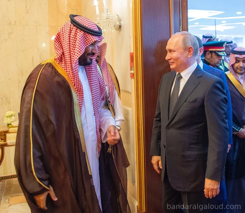 سيدي خادم الحرمين الشريفين وفخامة الرئيس الروسي في قصر اليمامة - Photo 4