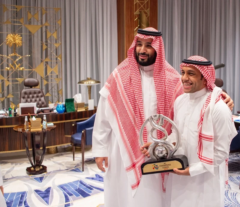 سمو سيدي ولي العهد يستقبل منسوبي نادي الهلال بمناسبة تحقيق البطولة الآسيوية - Photo 31