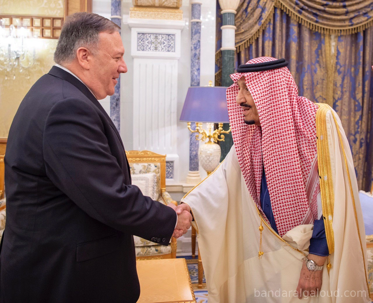 سيدي خادم الحرمين الشريفين يستقبل وزير الخارجية الأمريكي - صورة 1