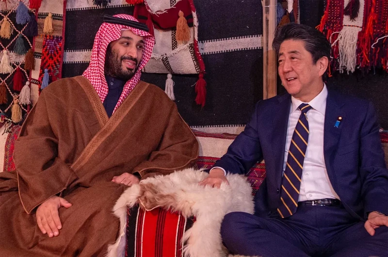سمو سيدي ولي العهد يلتقي رئيس وزراء اليابان - صورة 15