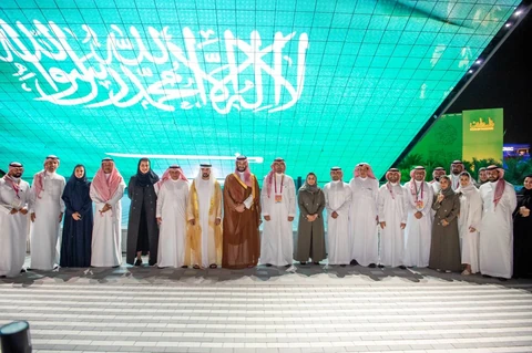 سمو سيدي ولي العهد يزور الجناح السعودي في معرض إكسبو 2020