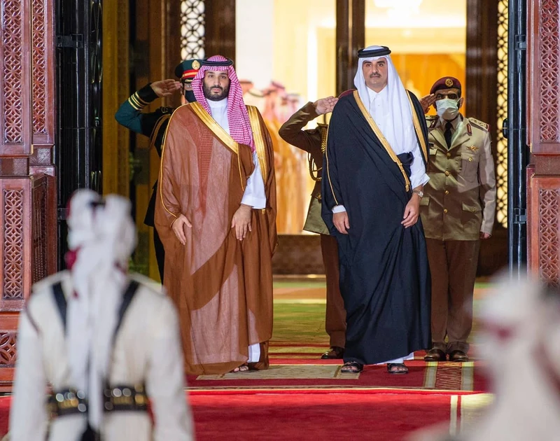 مراسم استقبال رسمية لسمو سيدي ولي العهد في الديوان الأميري بالعاصمة القطرية الدوحة - صورة 2