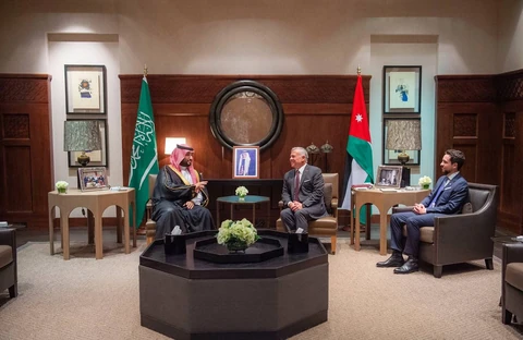 سمو سيدي ولي العهد وجلالة ملك الأردن يعقدان لقاءً ثنائياً وجلسة مباحثات موسعة