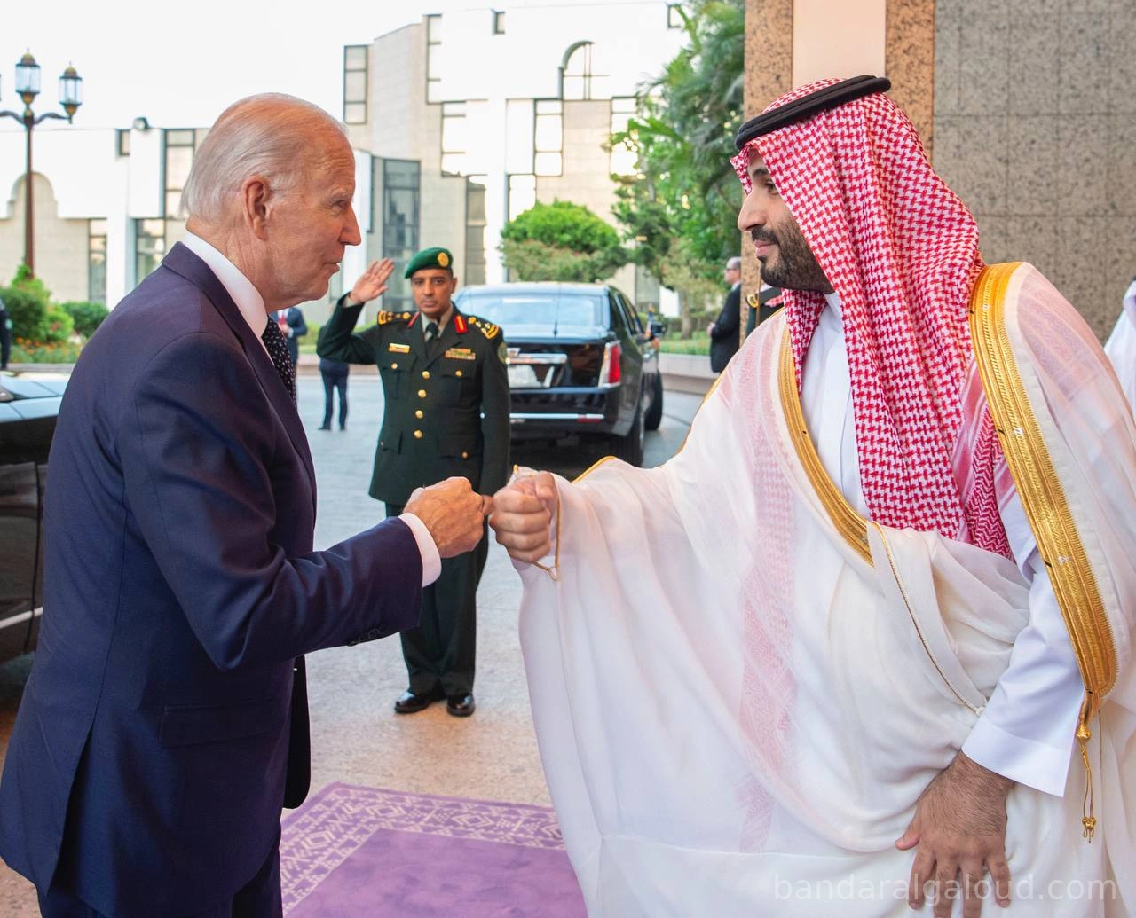 جانب من استقبال سمو سيدي ولي العهد فخامة رئيس الولايات المتحدة الأمريكية بقصر السلام في جدة - Photo 1