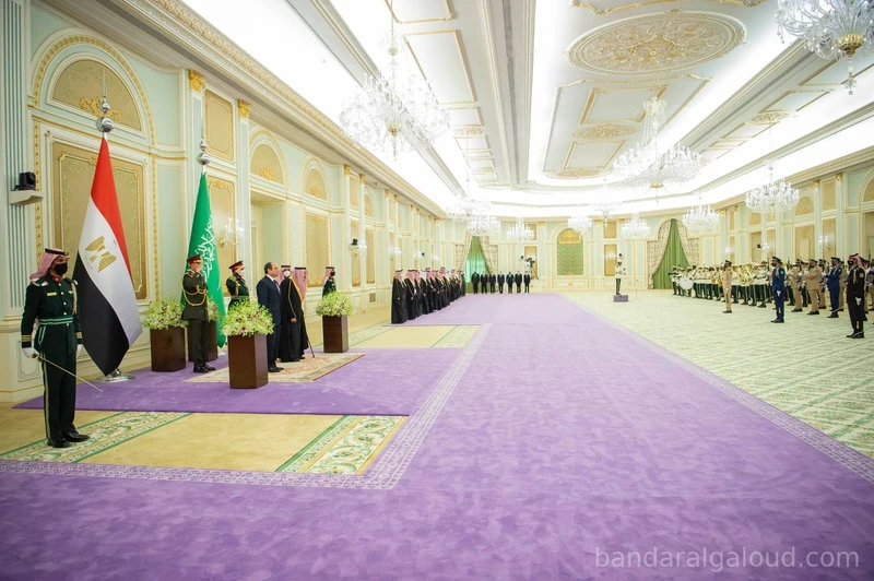 سيدي خادم الحرمين الشريفين يستقبل رئيس جمهورية مصر العربية ويقيم مأدبة غداء تكريماً لفخامته - Photo 18