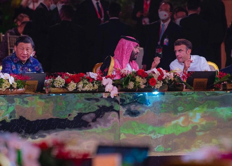 سمو سيدي ولي العهد في حفل العشاء، الذي يقيمه الرئيس الإندونيسي لقادة مجموعة العشرين - صورة 9