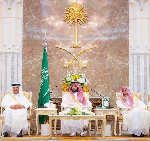 سمو سيدي ولي العهد يستقبل المهنئين بعيد الأضحى في منى نيابة عن سيدي خادم الحرمين الشريفين