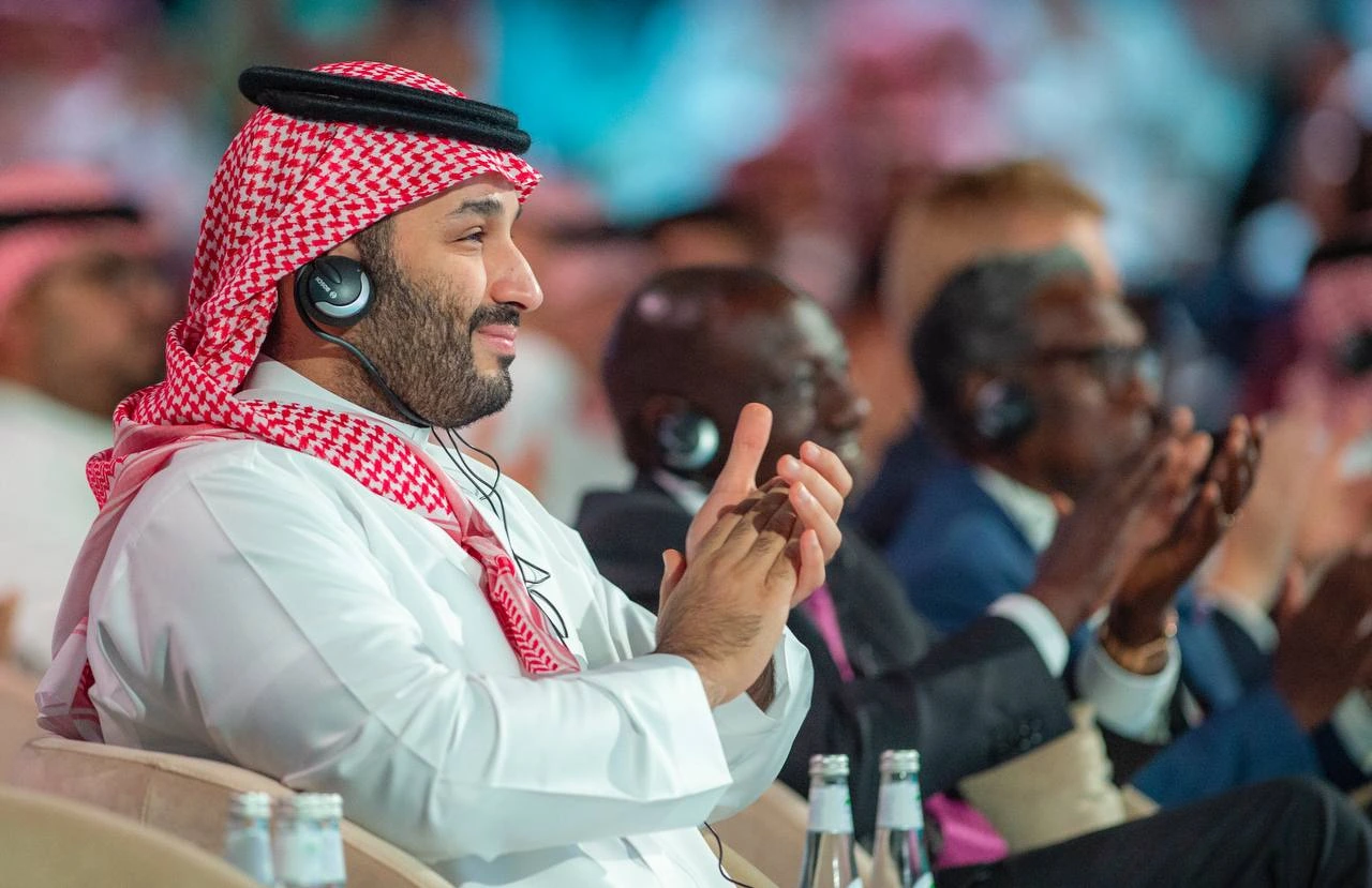 سمو سيدي ولي العهد يشهد الجلسة الحوارية لرئيس جمهورية كوريا بمنتدى مستقبل الاستثمار - Photo 1