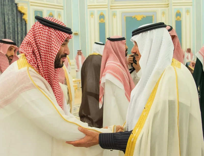 سمو سيدي ولي العهد يستقبل المهنئين بشهر رمضان المبارك - صورة 29