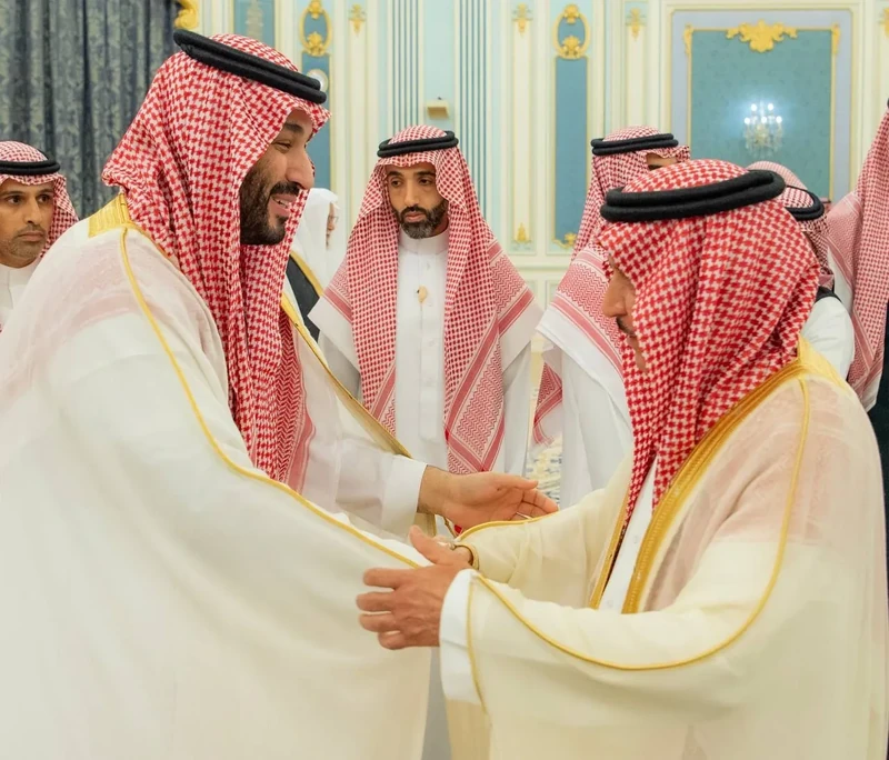 سمو سيدي ولي العهد يستقبل المهنئين بشهر رمضان المبارك - صورة 30