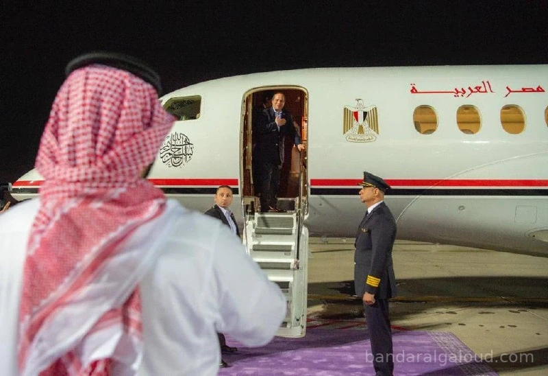 سمو سيدي ولي العهد في مقدمة مودعي فخامة رئيس جمهورية مصر لدى مغادرته - Photo 2