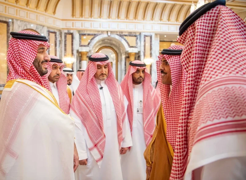 سمو سيدي ولي العهد يستقبل المهنئين بعيد الفطر السعيد. - صورة 18