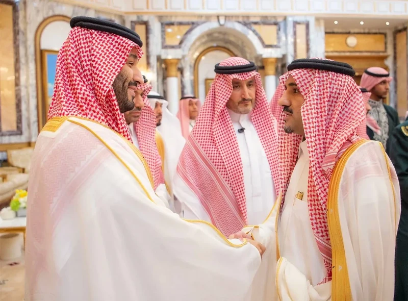 سمو سيدي ولي العهد يستقبل المهنئين بعيد الفطر السعيد. - صورة 20