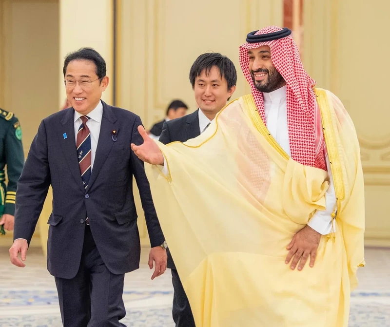 سمو سيدي ولي العهد يستقبل دولة رئيس وزراء اليابان في قصر السلام بجدة - صورة 14