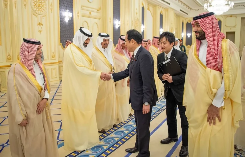 سمو سيدي ولي العهد يستقبل دولة رئيس وزراء اليابان في قصر السلام بجدة - صورة 16