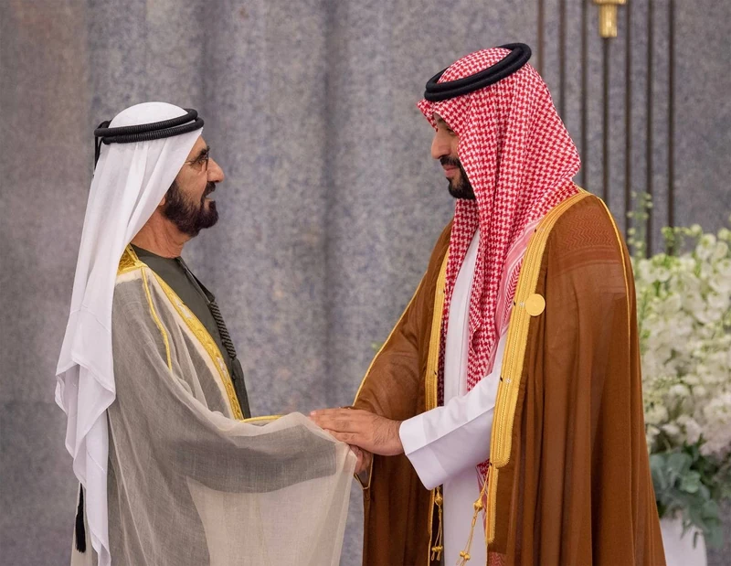 نيابة عن سيدي خادم الحرمين الشريفين.. سمو سيدي ولي العهد يستقبل قادة ورؤساء وفود دول مجلس التعاون. - صورة 6