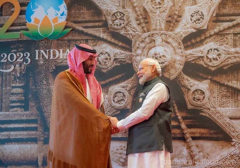 دولة رئيس وزراء جمهورية الهند يستقبل سمو سيدي ولي العهد في قمة العشرين - صورة 3