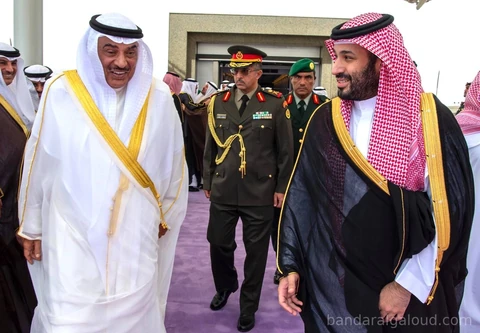 سمو سيدي ولي العهد يستقبل سمو ولي عهد دولة الكويت في جدة
