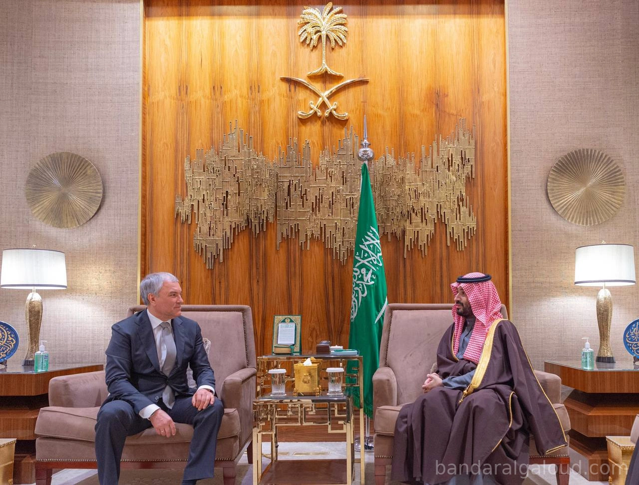 سمو سيدي ولي العهد يستقبل رئيس مجلس الدوما الروسي - صورة 1