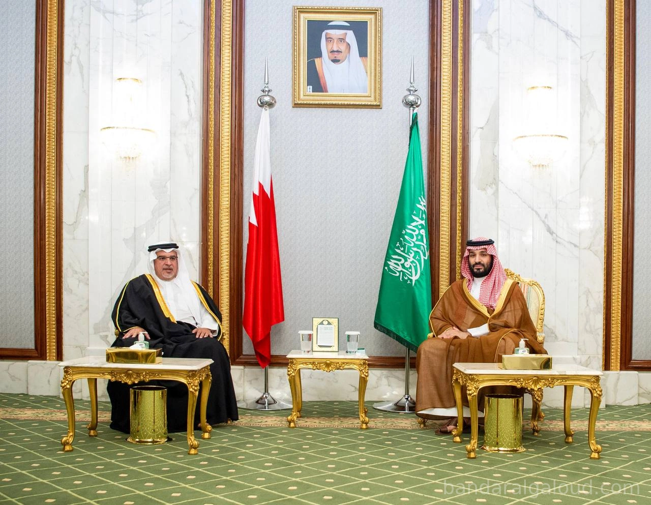 سمو سيدي ولي العهد يستقبل سمو ولي العهد في مملكة البحرين - Photo 1