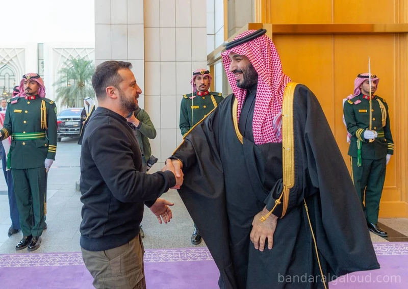 سمو سيدي ولي العهد يستقبل فخامة رئيس جمهورية أوكرانيا - صورة 2