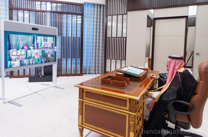 سيدي خادم الحرمين الشريفين يرأس جلسة مجلس الوزراء عبر الاتصال المرئي - صورة 5