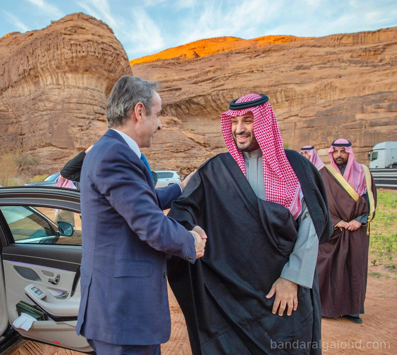 سمو سيدي ولي العهد يستقبل رئيس وزراء اليونان في العلا - Photo 1