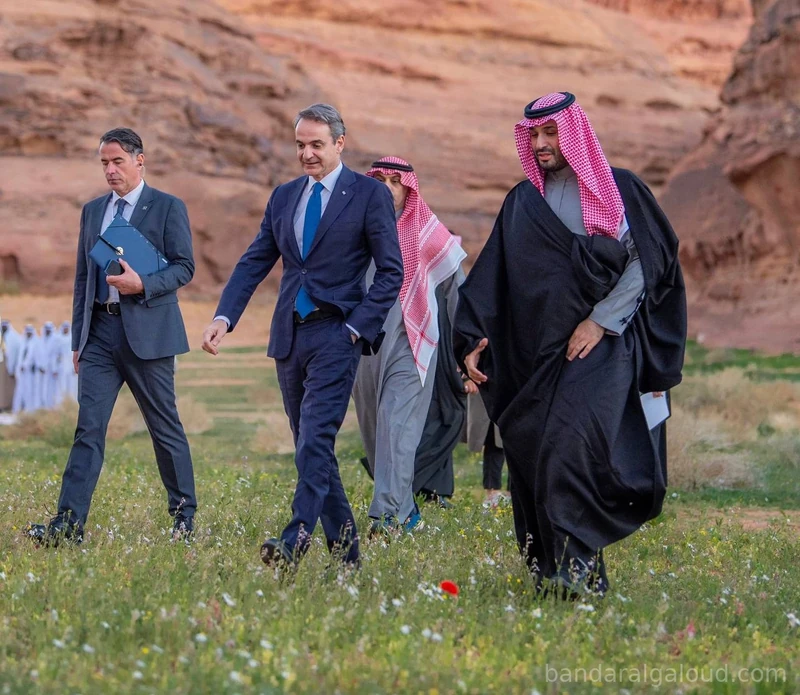 سمو سيدي ولي العهد يستقبل رئيس وزراء اليونان في العلا - Photo 4