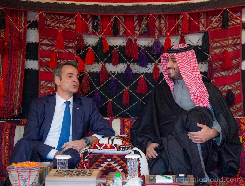 سمو سيدي ولي العهد يستقبل رئيس وزراء اليونان في العلا - Photo 3