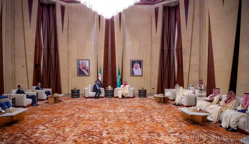 سمو سيدي ولي العهد يستقبل رئيس الجمهورية العربية السورية - Photo 6