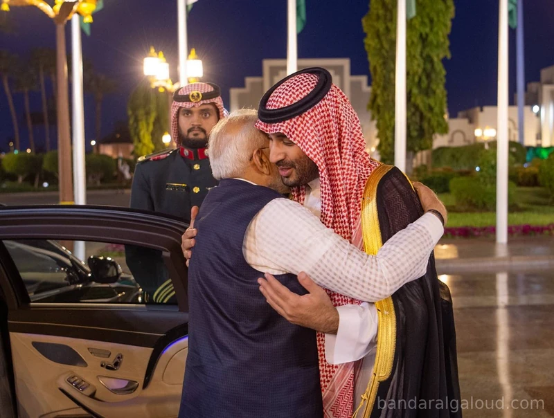 سمو سيدي ولي العهد يستقبل بقصر السلام بجدة دولة رئيس وزراء جمهورية الهند وقد أجريت له مراسم استقبال رسمية - Photo 2