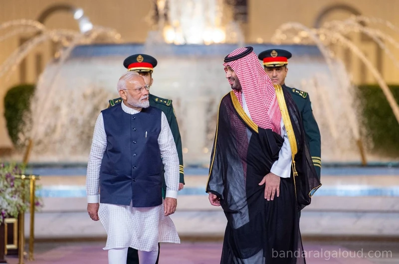سمو سيدي ولي العهد يستقبل بقصر السلام بجدة دولة رئيس وزراء جمهورية الهند وقد أجريت له مراسم استقبال رسمية - Photo 3