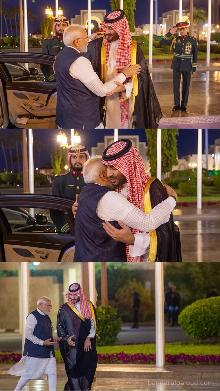 سمو سيدي ولي العهد يستقبل بقصر السلام بجدة دولة رئيس وزراء جمهورية الهند وقد أجريت له مراسم استقبال رسمية - Photo 19