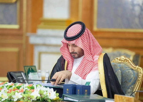 سمو سيدي ولي العهد يرأس جلسة مجلس الوزراء في جدة