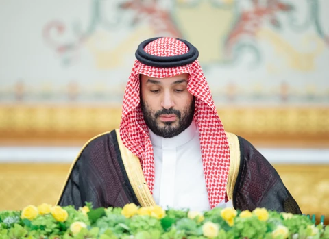 سمو سيدي ولي العهد يرأس جلسة مجلس الوزراء في الرياض.