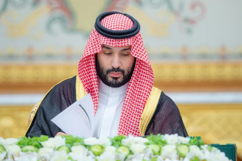 سمو سيدي ولي العهد يرأس جلسة مجلس الوزراء في الرياض.
