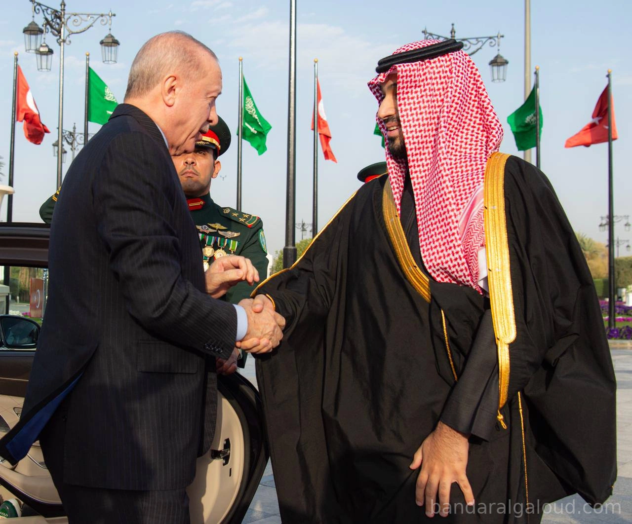 سمو سيدي ولي العهد يستقبل رئيس جمهورية تركيا في قصر اليمامة بالرياض. - Photo 1