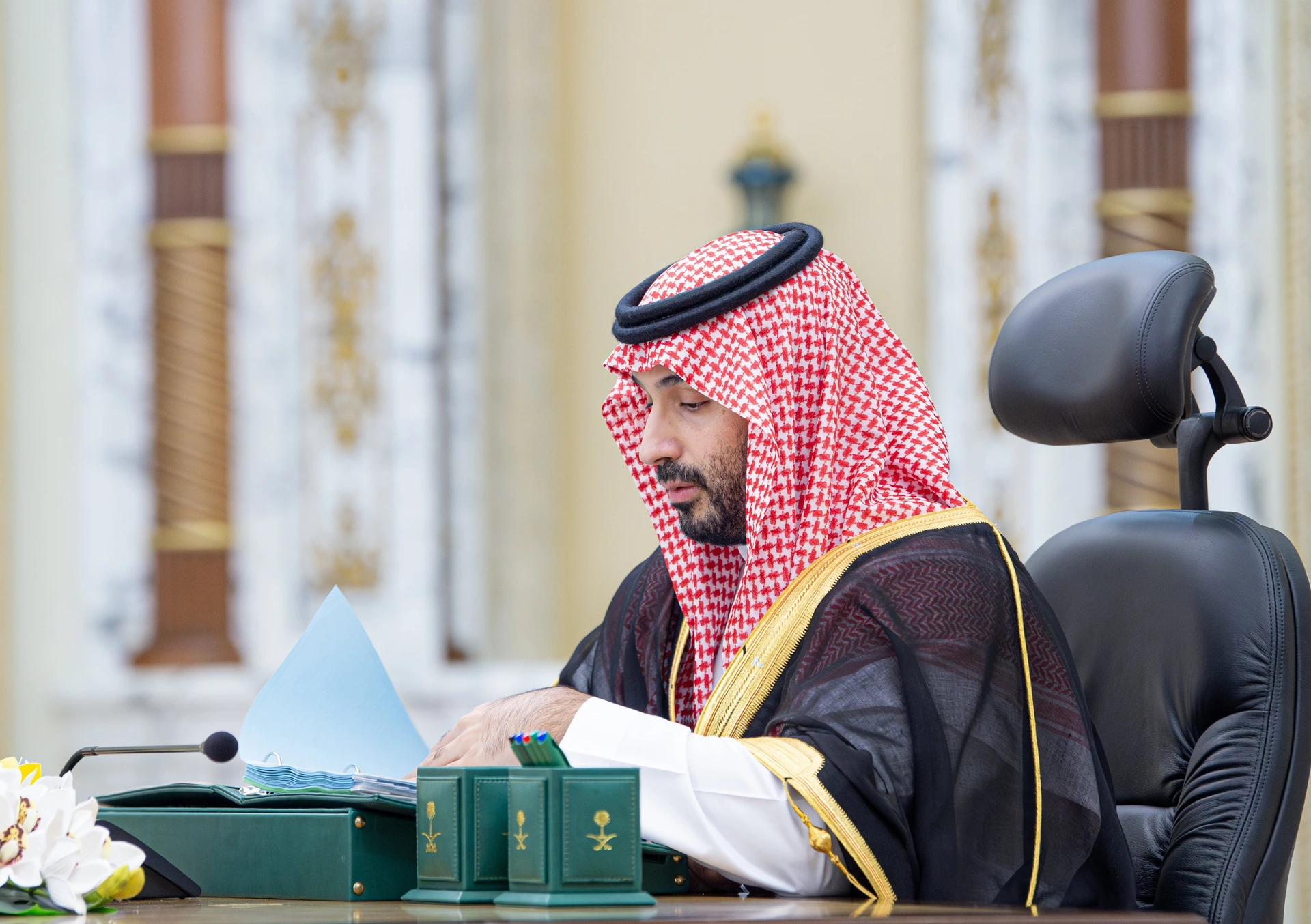 سمو سيدي ولي العهد يرأس جلسة مجلس الوزراء في جدة - صورة 1