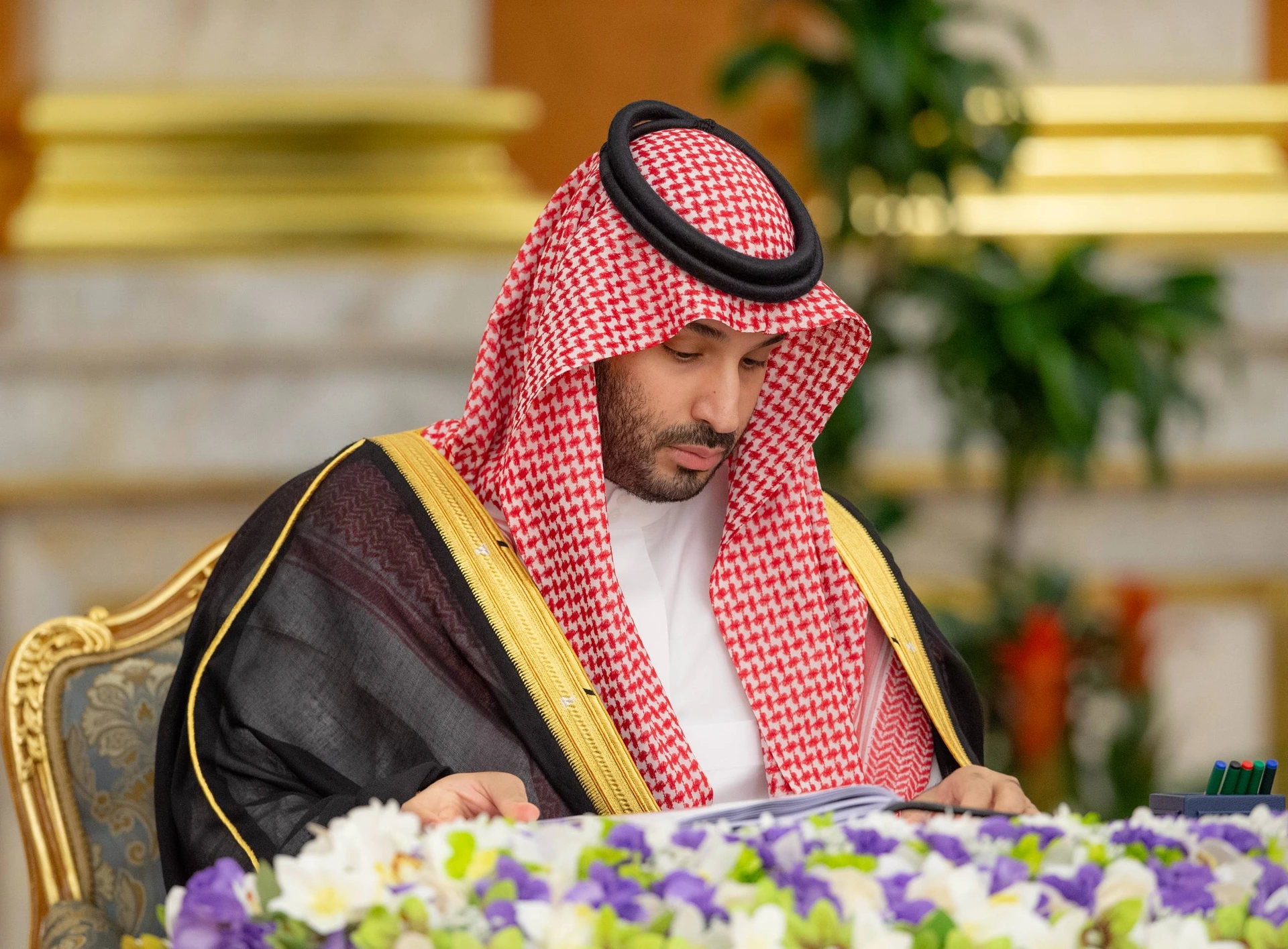 سمو سيدي ولي العهد يرأس جلسة مجلس الوزراء في جدة. - صورة 1
