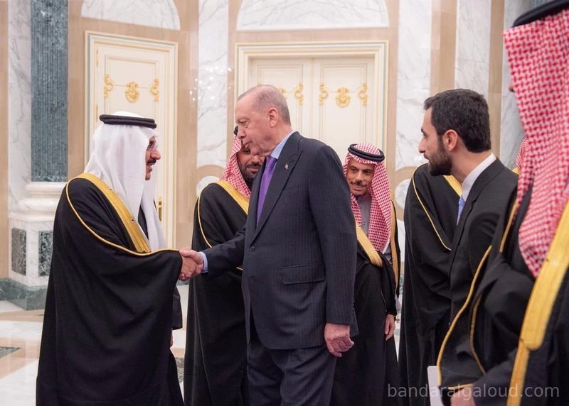 سمو سيدي ولي العهد يستقبل رئيس جمهورية تركيا في قصر اليمامة بالرياض. - Photo 22