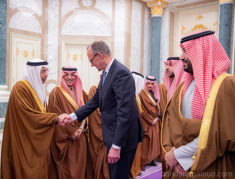 سمو سيدي ولي العهد يستقبل المستشار الألماني في الرياض - صورة 13