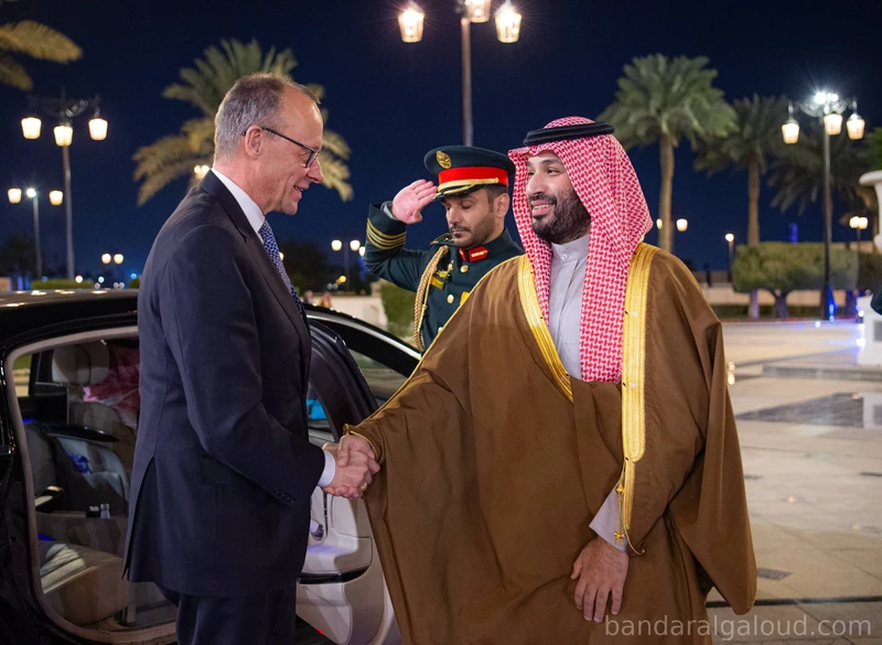 سمو سيدي ولي العهد يستقبل المستشار الألماني في الرياض - صورة 16