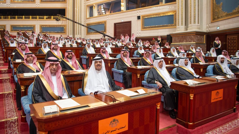 سمو سيدي ولي العهد يفتتح أعمال السنة الثالثة من الدورة التاسعة لمجلس الشورى. - صورة 15